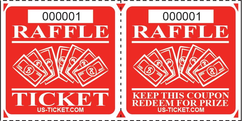 Premium Large Double Raffle Ticket