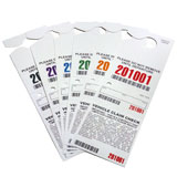 3 Part Hanging Valet Ticket