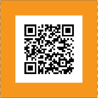 QR Code Roll Ticket Orange