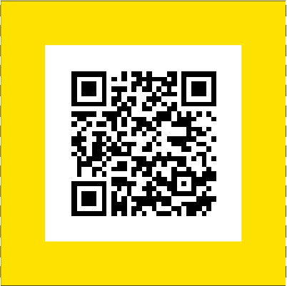 QR Code Roll Ticket Yellow