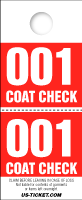 2 Part Coat Check Tags