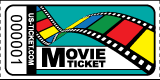 Roll Ticket Movie Red