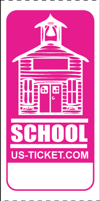 Premium School House Roll Ticket