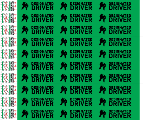 Designated Driver Wristbands