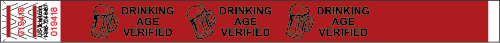 Drinking Age Verified Tyvek Wristband