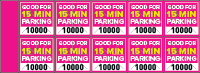 Parking Validation Stamp Books 15 Min