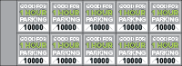 Parking Validation Stamp Books 1 Hour