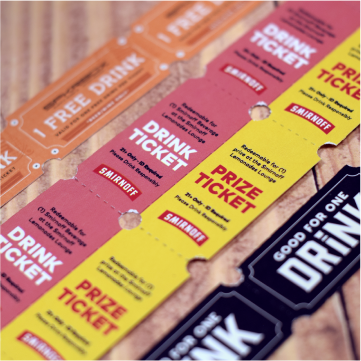 Drink Ticket Samples