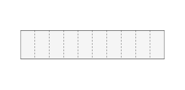 10 tickets on a sheet perforated long dimension