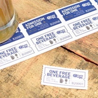 custom perforated sheet tickets